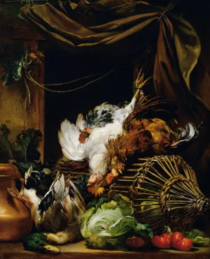 Still life by Josef Neugebauer Oil Painting
