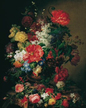 Blumenstraus by Josef Nigg Oil Painting