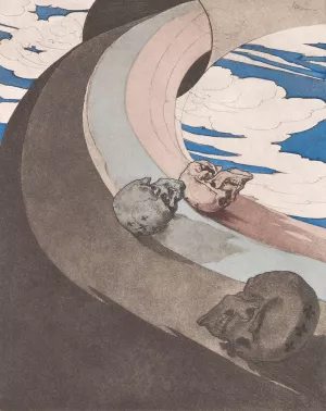 Ein moderner Totentanz, dabei; Ders., Die Wiedertaufer. 2 Tle., by Josef Sattler Oil Painting
