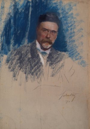 Arthur Graf von Enzenberg by Josef Schretter Oil Painting