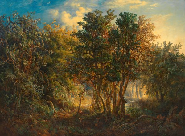 Australischer Urwald  by Josef Selleny - Hand-Painted Oil Painting Reproduction