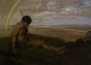 Der Verlorene Sohn by Josef Thoma Oil Painting