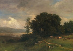Blick von Buchberg auf Bad Tolz by Josef Wenglein Oil Painting