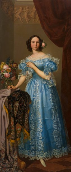 Geschaftsschild der Modewarenhandlung 'Zur FranzOsin'im Trattnerhof, Wien 1, Goldschmiedgasse 9 by Josef Ziegler Oil Painting