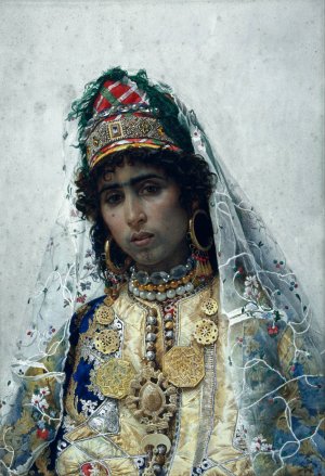 Berber Bride by Josep Tapiro Baro Oil Painting