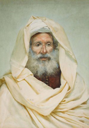 The Holy Man by Josep Tapiro Baro Oil Painting