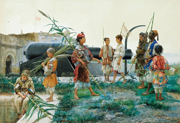 The Young Recruits by Josep Tapiro Baro - Hand-Painted Oil Painting Reproduction
