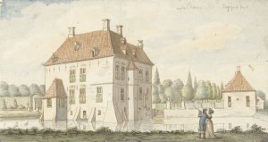 Kasteel 't Weldam bij Goor by Joseph Adolf Schmetterling Oil Painting