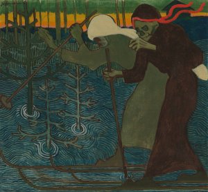 Disease and Death by Joseph Alanen Oil Painting