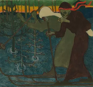 Disease and Death by Joseph Alanen Oil Painting