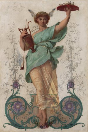 L'opium by Joseph Alexis Mazerolle Oil Painting
