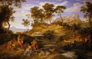 Apollo Among The Thessalian Shepherds by Joseph Anton Koch Oil Painting