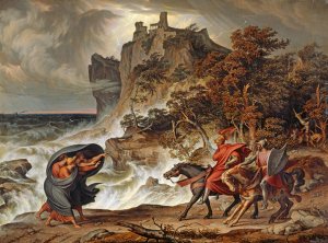 Macbeth and the Witches by Joseph Anton Koch Oil Painting