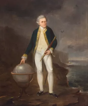 Captain Cook on the coast of New South Wales by Joseph Backler Oil Painting