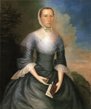 Mrs. Nathaniel Brown Anna Porter Brown Oil painting by Joseph Badger