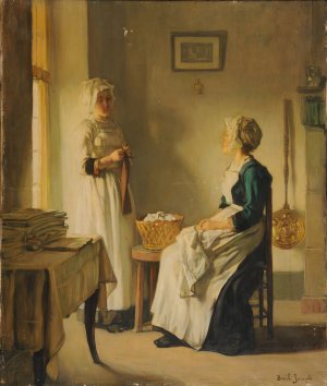 La lingerie by Joseph Bail Oil Painting