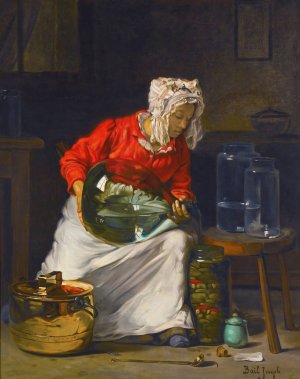La Menagere by Joseph Bail Oil Painting
