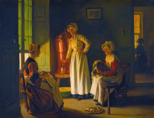 Les Polisseuses by Joseph Bail Oil Painting