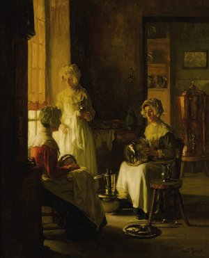 Polishing Copper by Joseph Bail Oil Painting