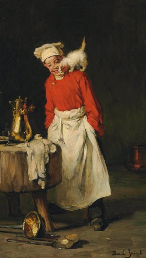 Taking a Break by Joseph Bail Oil Painting