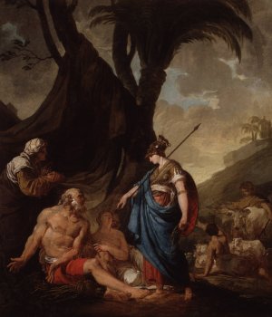 Erminia and the Shepherds by Joseph Benoît Suvee Oil Painting