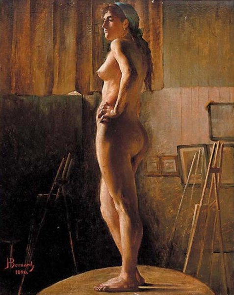 Standing Nude by Joseph Bernard - Hand-Painted Oil Painting Reproduction