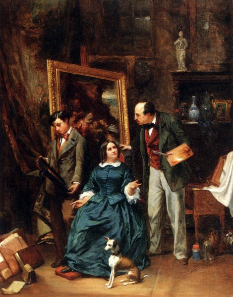 The Artists's Atelier by Joseph Bernard - Hand-Painted Oil Painting Reproduction