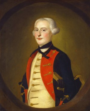 A Military Officer by Joseph Blackburn Oil Painting