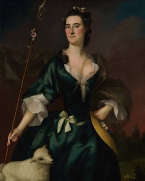 Mary Sylvester by Joseph Blackburn Oil Painting