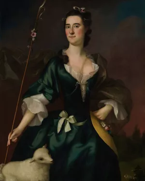 Mary Sylvester by Joseph Blackburn Oil Painting