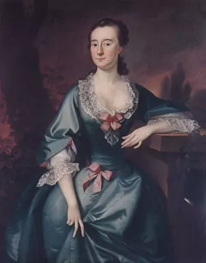 Mrs. David Chesebrough by Joseph Blackburn - Oil Painting Reproduction