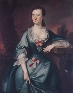 Mrs. David Chesebrough painting by Joseph Blackburn