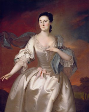 Mrs. James Pitts by Joseph Blackburn Oil Painting