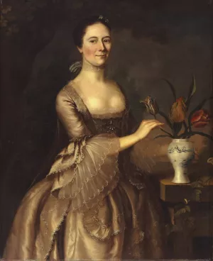 Portrait of a Woman by Joseph Blackburn Oil Painting