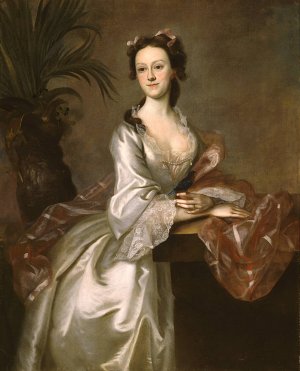 Portrait of Mrs. John Pigott by Joseph Blackburn Oil Painting