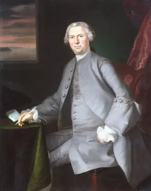 Samuel Cutts by Joseph Blackburn - Oil Painting Reproduction