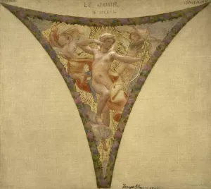 Le Jour - le Soleil ; Messidor - Vendemiaire by Joseph Blanc Oil Painting