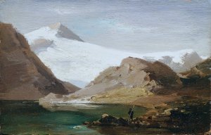 Der Madatschgletscher by Joseph Brunner Oil Painting
