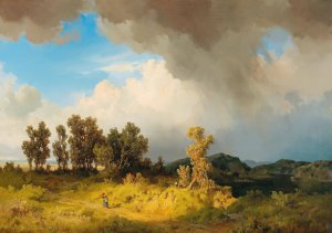 Gathering Storm by Joseph Brunner Oil Painting