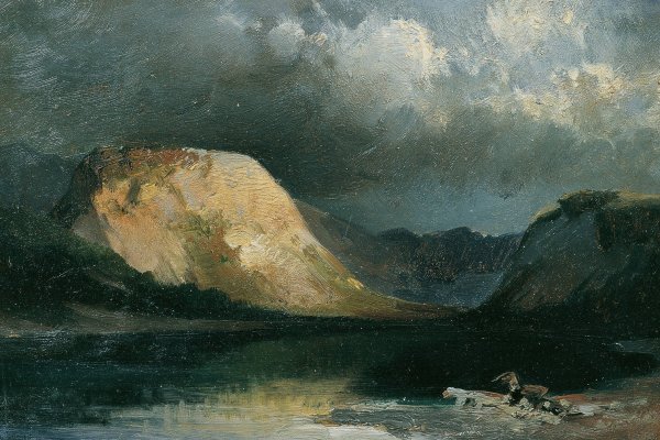 Wocheiner See  by Joseph Brunner - Hand-Painted Oil Painting Reproduction