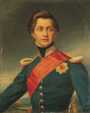 Portrait of Othon as a young man by Joseph C. Stieler Oil Painting