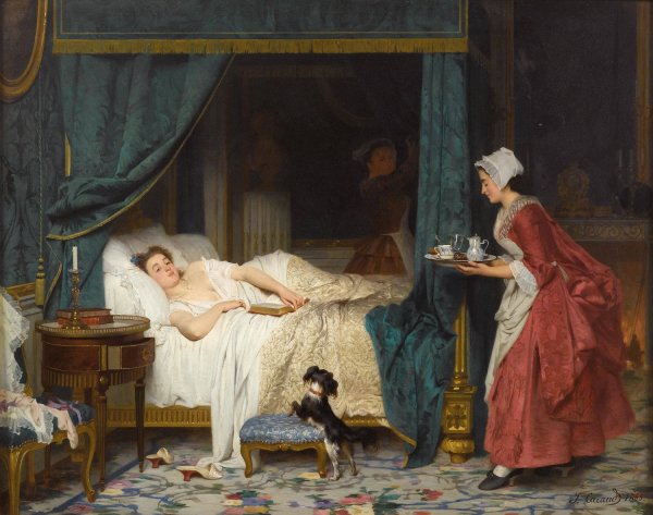 Main Product Photo of Am Morgen  Painting by Joseph Caraud