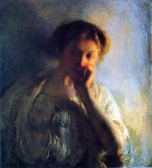 La Penserosa by Joseph Decamp - Oil Painting Reproduction