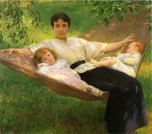 The Hammock by Joseph Decamp Oil Painting