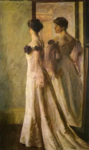 The Heliotrope Gown by Joseph Decamp Oil Painting
