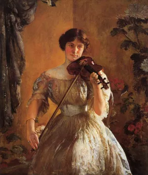 The Kreutzer Sonata also known as Violinist II by Joseph Decamp - Oil Painting Reproduction