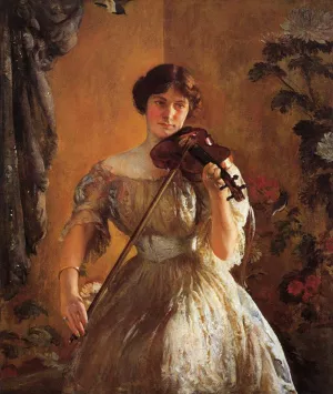 The Kreutzer Sonata also known as Violinist II Oil painting by Joseph Decamp