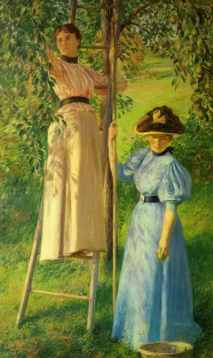 The Pear Orchard Oil painting by Joseph Decamp