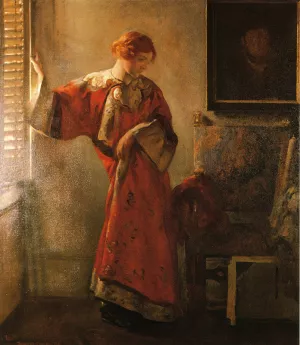 The Window Blind by Joseph Decamp Oil Painting
