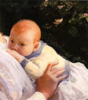 Theodore Lambert DeCamp as an Infant by Joseph Decamp Oil Painting